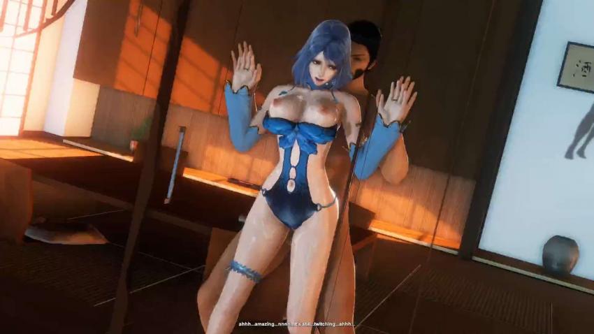 【3D同人】斗罗大陆高冷女神水冰儿第2弹！湿身淫叫爆乳任你揉 动漫骚穴高潮喷汁